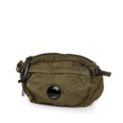 C.p. Company Nylon Crossbody Väska med Anti-Drop Behandling Green, Her...