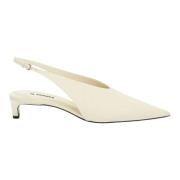 Jil Sander Krit Slingback Sandaler White, Dam