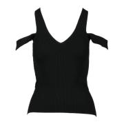 Alexander McQueen Top Black, Dam