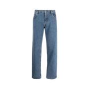 Sporty & Rich Retro Denim Fit Jeans Blue, Dam