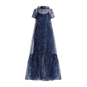 Staud Calluna Maxi Klänning Blue, Dam