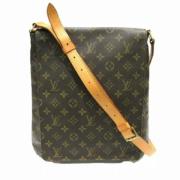 Louis Vuitton Vintage Pre-owned Canvas axelremsvskor Brown, Dam