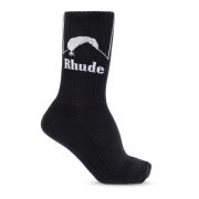 Rhude Strumpor med logotyp Black, Herr