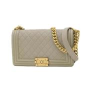 Chanel Vintage Pre-owned Laeder chanel-vskor Gray, Dam