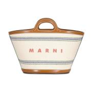 Marni Tropicalia Axelväska med Logotyp Beige, Dam