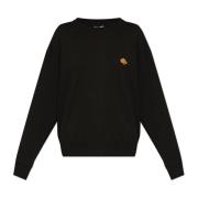 Kenzo Sweatshirt med logotypmärke Black, Dam