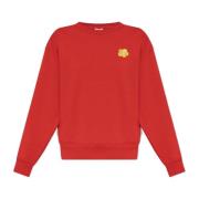 Kenzo Sweatshirt med broderad logotyp Red, Dam