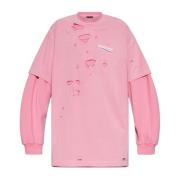 Balenciaga T-shirt med logotyp Pink, Herr