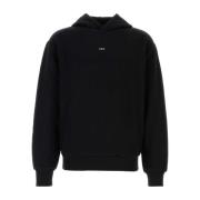 A.p.c. Svart Bomullsweatshirt Black, Herr