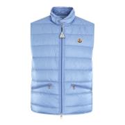 Moncler Herr Gui Väst, Klassisk Modell Blue, Herr