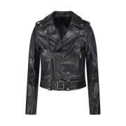 Golden Goose Svart Bikerjacka Black, Dam