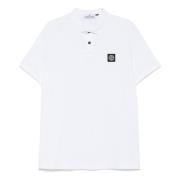 Stone Island Klassiskt Poloshirt i Olika Färger White, Herr