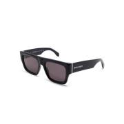 Palm Angels Peri049 1007 Blanco Sunglasses Black, Unisex