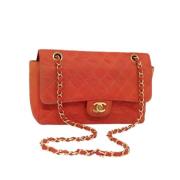 Chanel Vintage Pre-owned Nylon chanel-vskor Orange, Dam