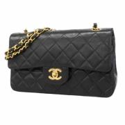 Chanel Vintage Pre-owned Laeder axelremsvskor Black, Dam