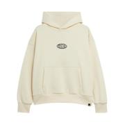 Barrow Vanilla hoodie med tryck Beige, Dam