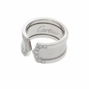 Cartier Vintage Pre-owned Vitt guld ringar Gray, Dam