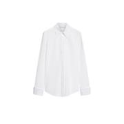 Sportmax Vit Bomull Poplin Skjorta White, Dam