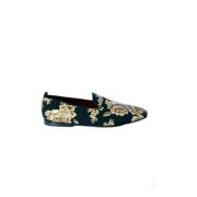 Dolce & Gabbana Jaquard Young Pope Loafers Black, Herr