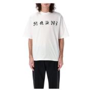 Marni Blommig Logotyp T-shirt White, Herr