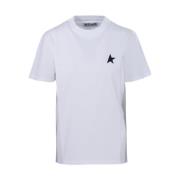 Golden Goose White Star Regular T-Shirt White, Dam