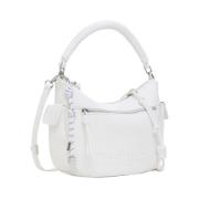 Desigual Medium Kapacitet Polyeten Handväska White, Dam