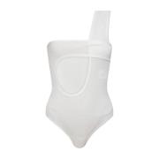 Courrèges Enaxlad bodysuit White, Dam