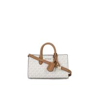 Michael Kors Ivory Canvas Belagd Väska Kvinna Beige, Dam