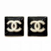 Chanel Vintage Pre-owned Metall rhngen Black, Dam