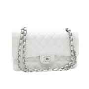 Chanel Vintage Pre-owned Laeder chanel-vskor White, Dam