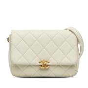 Chanel Vintage Pre-owned Laeder chanel-vskor White, Dam