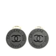 Chanel Vintage Pre-owned Metall chanel-smycken Gray, Dam