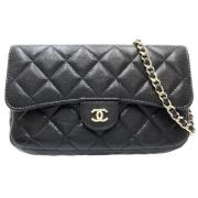 Chanel Vintage Pre-owned Laeder plnbcker Black, Dam