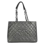 Chanel Vintage Pre-owned Laeder chanel-vskor Gray, Dam