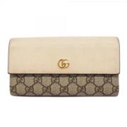 Gucci Vintage Pre-owned Laeder plnbcker Beige, Dam