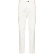 Incotex Casual Bomullbyxor White, Herr