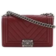 Chanel Vintage Pre-owned Laeder chanel-vskor Red, Dam