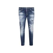 Dsquared2 Stiliga Jeans för Män Blue, Herr