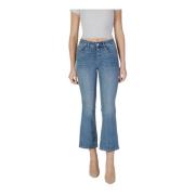 Liu Jo Vår/Sommar Kvinnors Leg Bootcut Jeans Blue, Dam