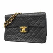 Chanel Vintage Pre-owned Laeder axelremsvskor Black, Dam