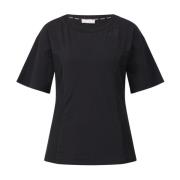 Liu Jo T-shirt med broderat logotyp Black, Dam