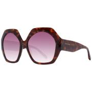 Scotch & Soda Bruna Kvinnor Solglasögon Trapezformad Stil Brown, Dam