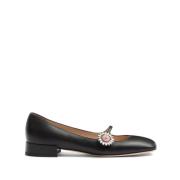 Valentino Garavani Platta Ballerinaskor Black, Dam