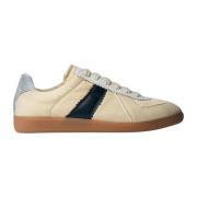 Maison Margiela Italienska Panel Sneakers i Borrväv Beige, Herr