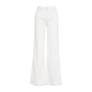 7 For All Mankind Vida Flared Jeans White, Dam