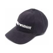 Emporio Armani Blå Stilig Hatt för Män Blue, Herr