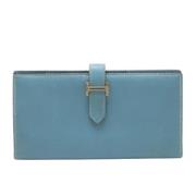 Hermès Vintage Pre-owned Laeder plnbcker Blue, Dam