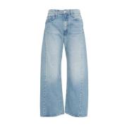 Mother Högmidjade jeans 'The Half-Pipe Ankle' Blue, Dam