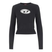 Diesel Ull Kashmir Crew Neck Pullover Black, Dam