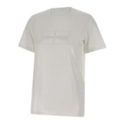 Elisabetta Franchi Urban Vit T-shirt med Pärllogo White, Dam